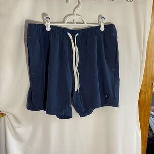 Sperry Men's Invisible Critter Swim Trunks Navy Blue, Size Large